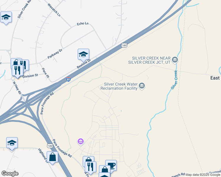 map of restaurants, bars, coffee shops, grocery stores, and more near 1384 Mahogany Way in Park City