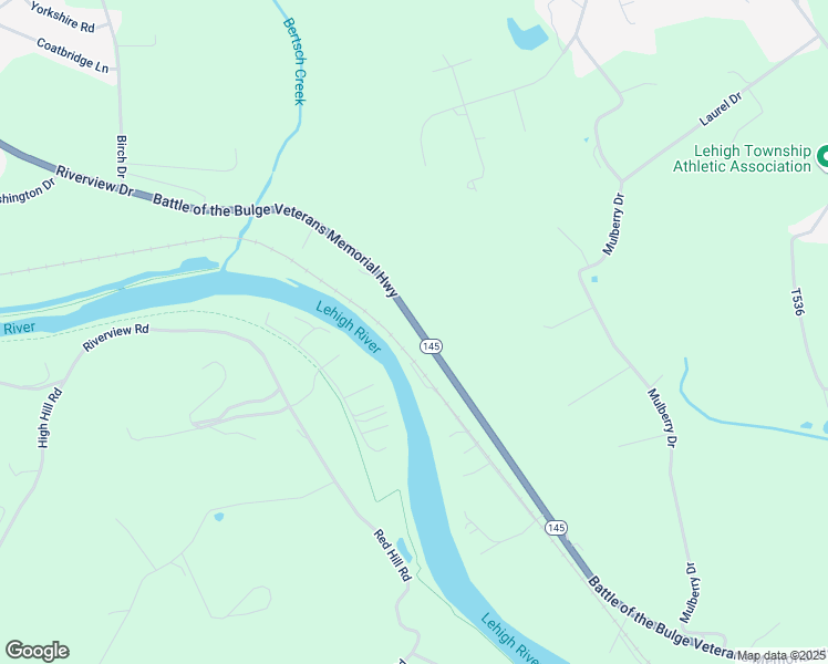 map of restaurants, bars, coffee shops, grocery stores, and more near 373 Riverview Dr in Walnutport