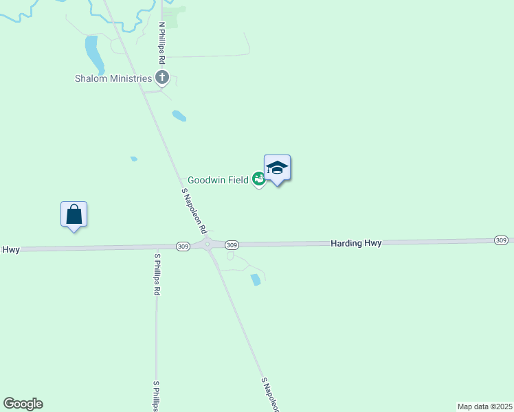 map of restaurants, bars, coffee shops, grocery stores, and more near 9105 Harding Highway in Harrod