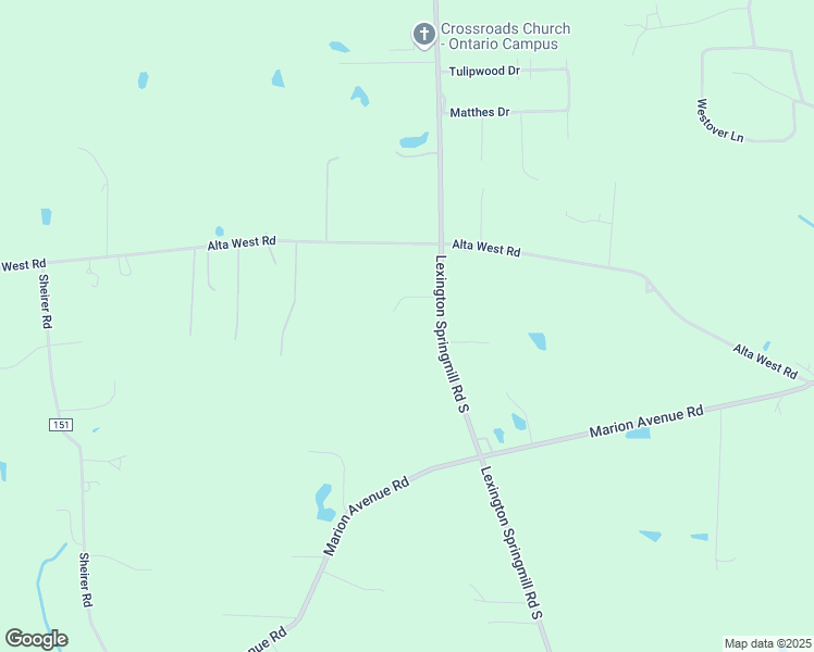 map of restaurants, bars, coffee shops, grocery stores, and more near 900 Lexington Springmill Road South in Mansfield