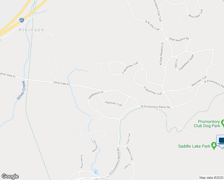 map of restaurants, bars, coffee shops, grocery stores, and more near Saddlehorn Drive in Park City