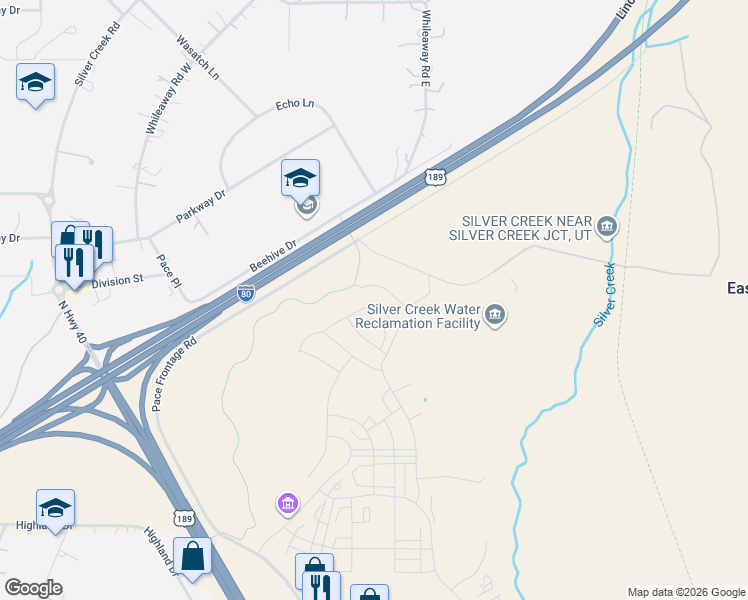 map of restaurants, bars, coffee shops, grocery stores, and more near 1323 Mahogany Way in Park City