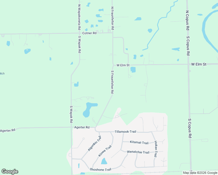 map of restaurants, bars, coffee shops, grocery stores, and more near 450 South Fraunfelter Road in Elida
