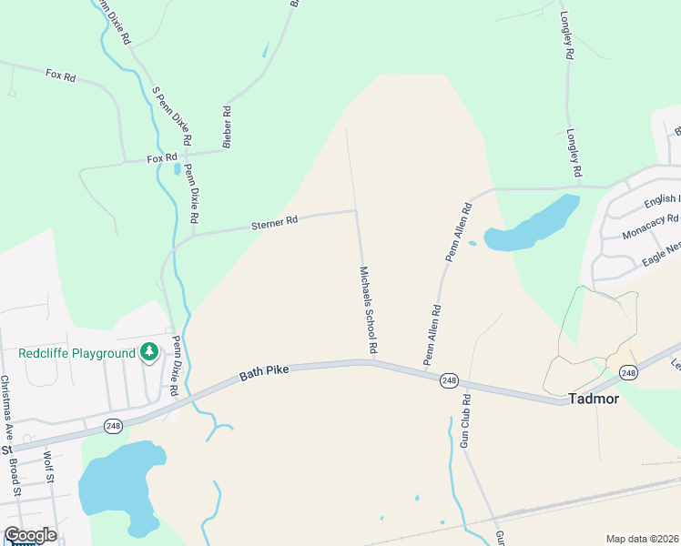 map of restaurants, bars, coffee shops, grocery stores, and more near 3236 Michaels School Rd in Nazareth