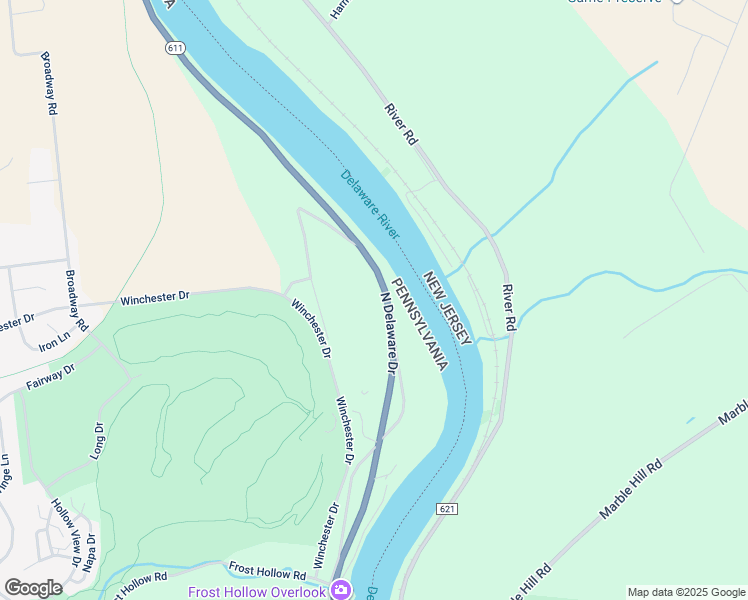map of restaurants, bars, coffee shops, grocery stores, and more near 2900 North Delaware Drive in Easton