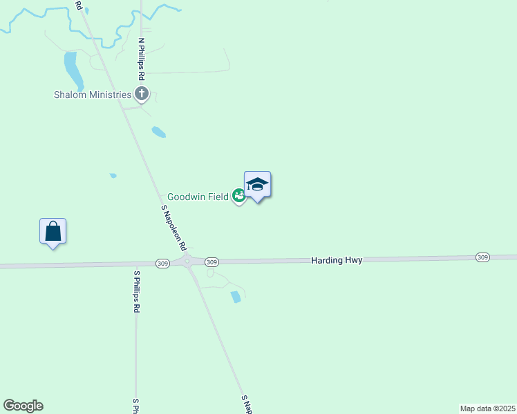 map of restaurants, bars, coffee shops, grocery stores, and more near 9105 Harding Highway in Harrod