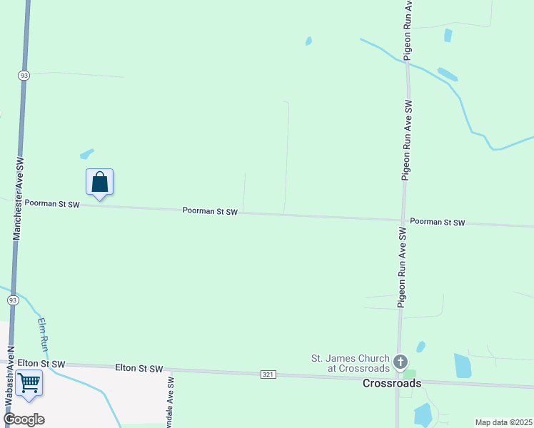 map of restaurants, bars, coffee shops, grocery stores, and more near 11958 Poorman Street Southwest in Navarre