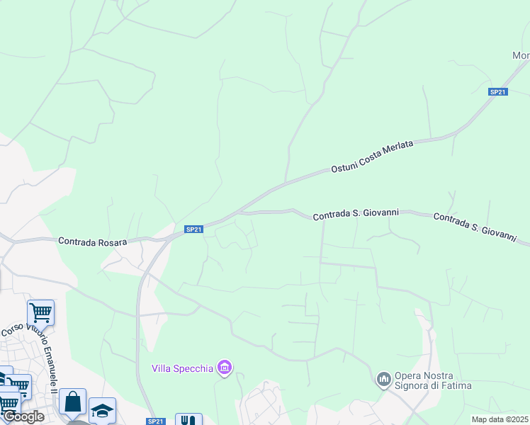 map of restaurants, bars, coffee shops, grocery stores, and more near in Province of Brindisi