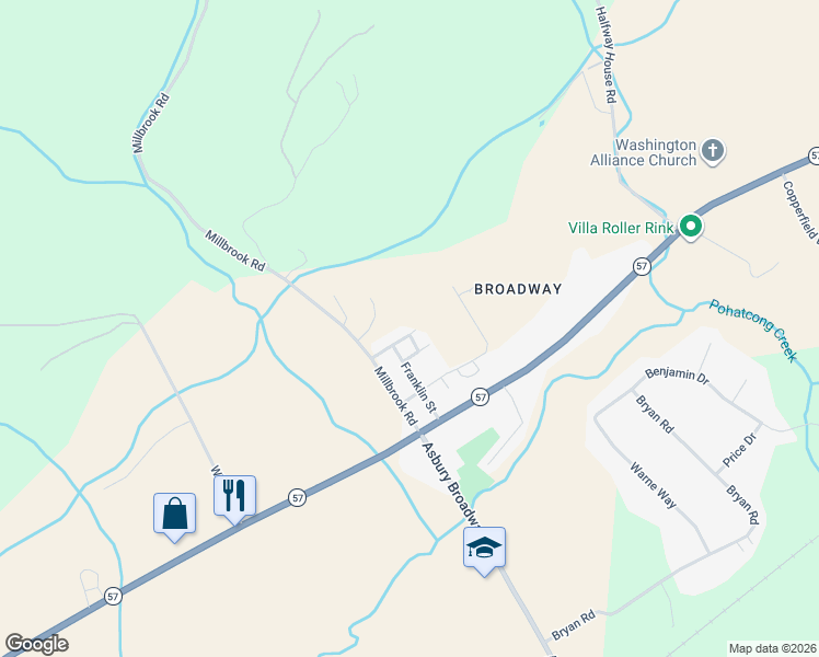 map of restaurants, bars, coffee shops, grocery stores, and more near 15 Mueller Lane in Washington