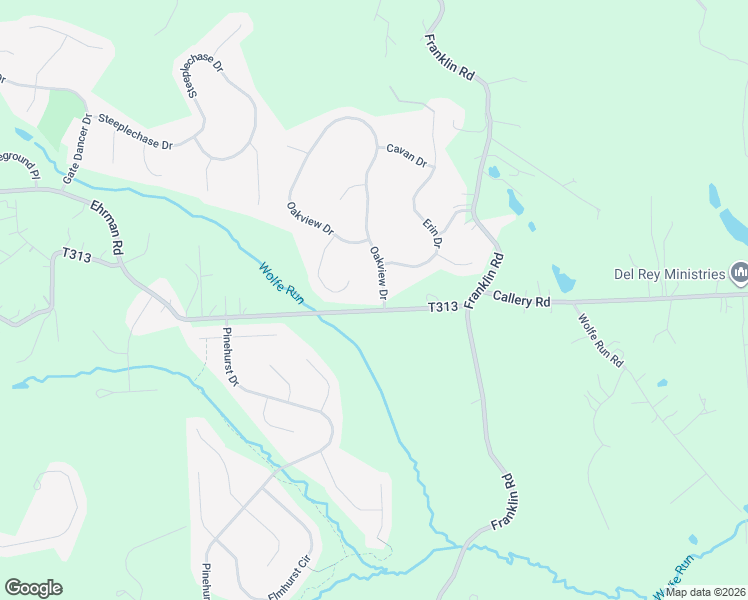 map of restaurants, bars, coffee shops, grocery stores, and more near 101 Oakview Drive in Cranberry Township