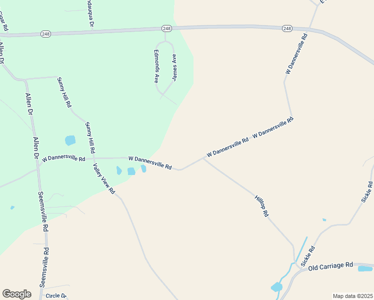 map of restaurants, bars, coffee shops, grocery stores, and more near 3100 West Dannersville Road in Northampton