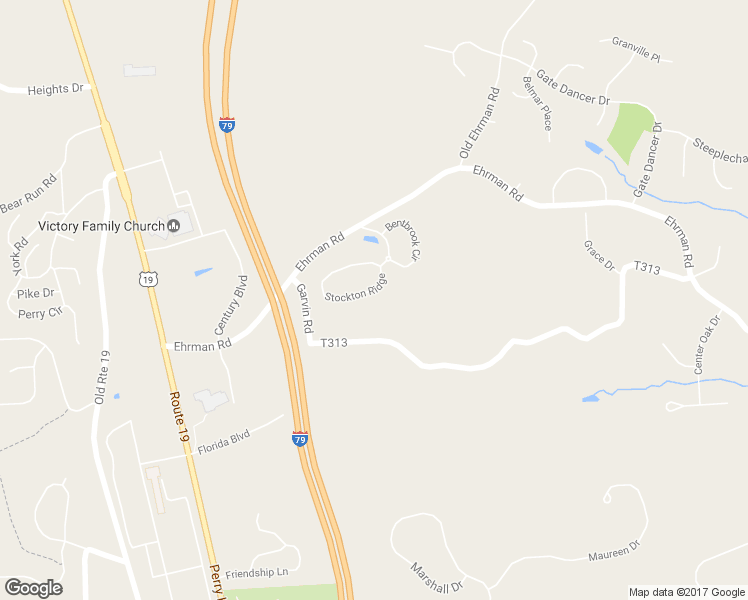 map of restaurants, bars, coffee shops, grocery stores, and more near 719 Stockton Ridge in Cranberry Township