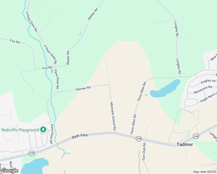 map of restaurants, bars, coffee shops, grocery stores, and more near 3300-3356 Michaels School Rd in Nazareth