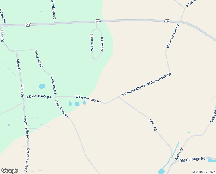 map of restaurants, bars, coffee shops, grocery stores, and more near 3100 West Dannersville Road in Northampton