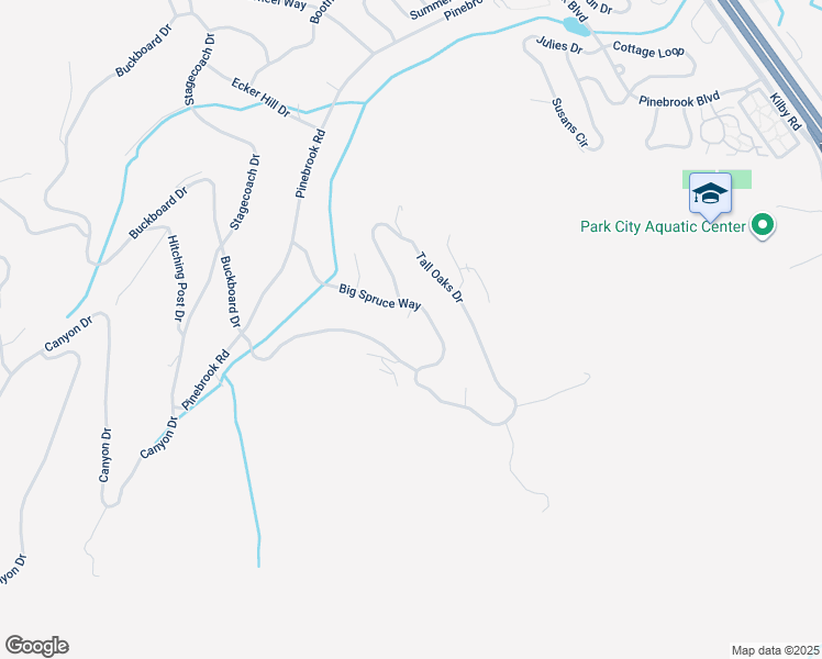 map of restaurants, bars, coffee shops, grocery stores, and more near 3315 Big Spruce Way in Park City