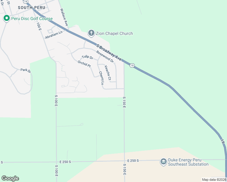 map of restaurants, bars, coffee shops, grocery stores, and more near 1001-1099 Cherry Lane in Peru