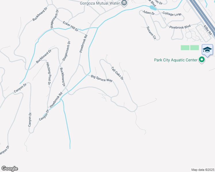 map of restaurants, bars, coffee shops, grocery stores, and more near 3321 Big Spruce Way in Park City