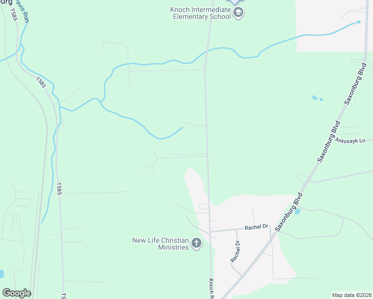 map of restaurants, bars, coffee shops, grocery stores, and more near 185B Knoch Road in Saxonburg