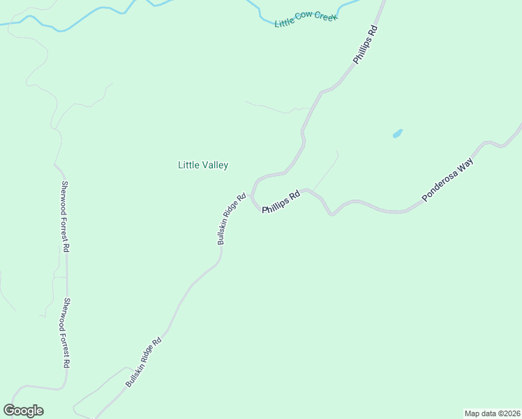 map of restaurants, bars, coffee shops, grocery stores, and more near Phillips Road in Oak Run