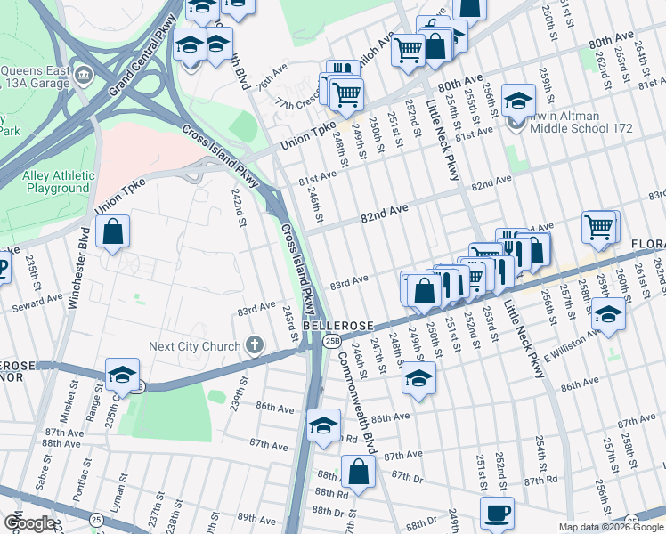 map of restaurants, bars, coffee shops, grocery stores, and more near in 