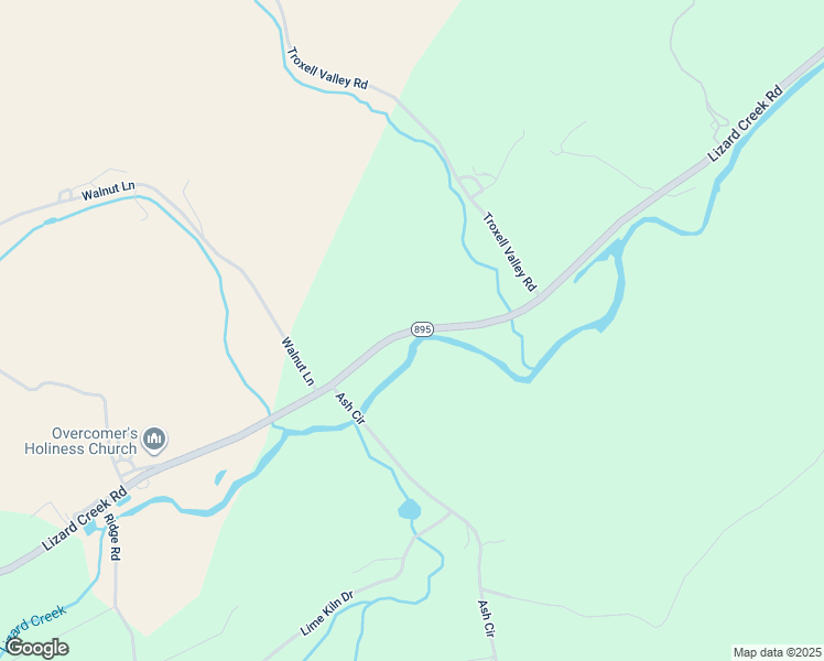 map of restaurants, bars, coffee shops, grocery stores, and more near Lizard Creek Road in Andreas