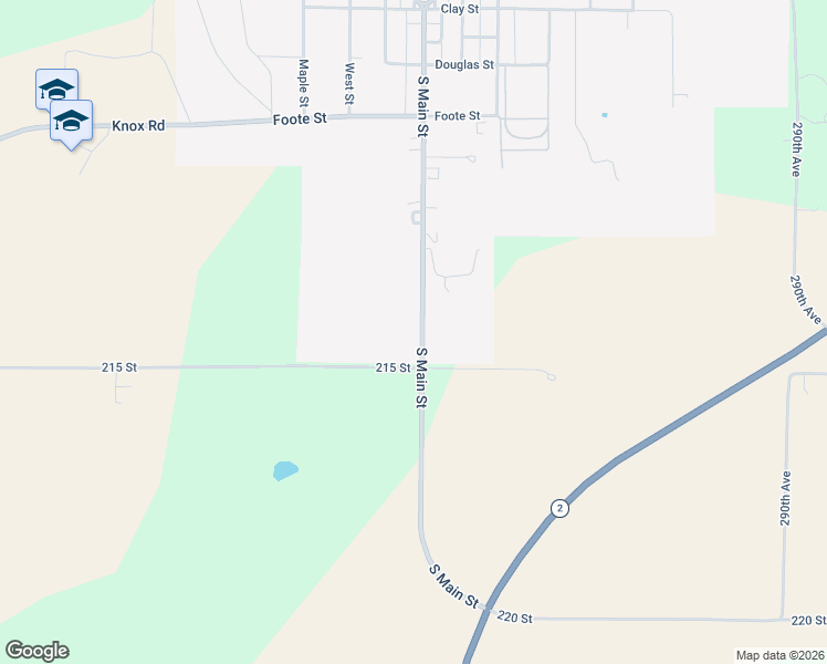 map of restaurants, bars, coffee shops, grocery stores, and more near 106 South Main Street in Sidney