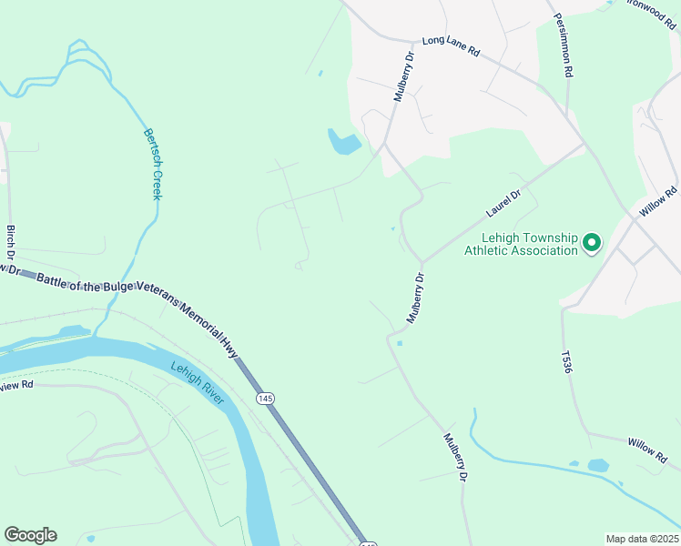 map of restaurants, bars, coffee shops, grocery stores, and more near 436 Woodland Road in Walnutport