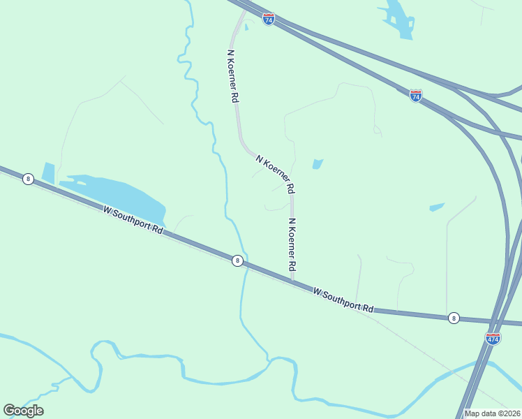 map of restaurants, bars, coffee shops, grocery stores, and more near 4121 North Koerner Road in Peoria