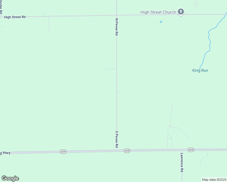 map of restaurants, bars, coffee shops, grocery stores, and more near 260-270 South Pevee Road in Harrod