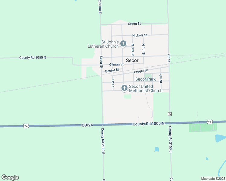 map of restaurants, bars, coffee shops, grocery stores, and more near West Jones Street in Secor