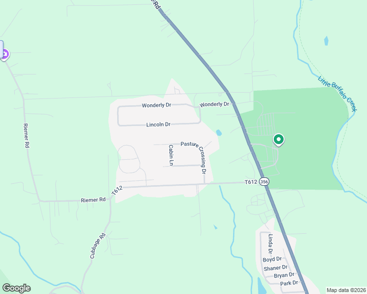 map of restaurants, bars, coffee shops, grocery stores, and more near 106 Mohawk Drive in Sarver