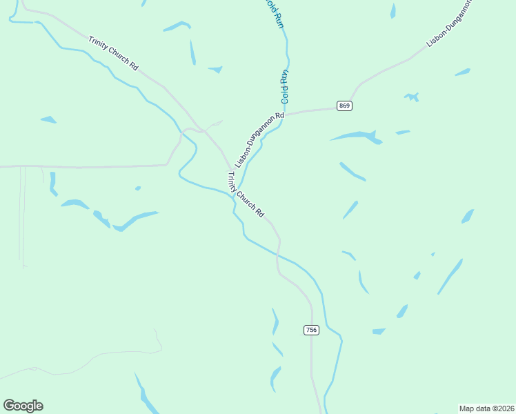 map of restaurants, bars, coffee shops, grocery stores, and more near 11160 Trinity Church Road in Lisbon