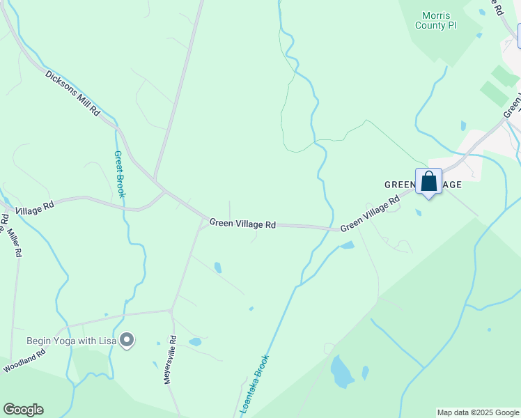 map of restaurants, bars, coffee shops, grocery stores, and more near 486 Green Village Road in Chatham Township