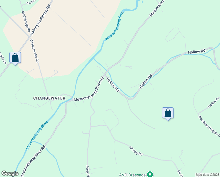 map of restaurants, bars, coffee shops, grocery stores, and more near 65 Hollow Road in Glen Gardner