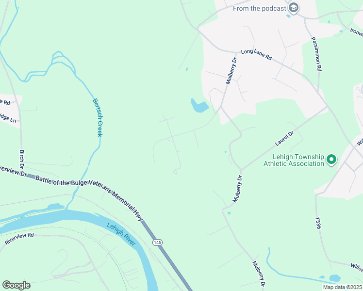 map of restaurants, bars, coffee shops, grocery stores, and more near 454 Woodland Road in Walnutport