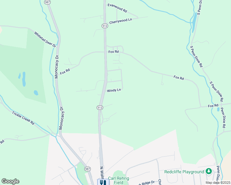 map of restaurants, bars, coffee shops, grocery stores, and more near 2511 Windy Lane in Bath