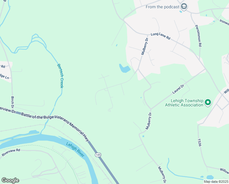 map of restaurants, bars, coffee shops, grocery stores, and more near 454 Woodland Road in Walnutport