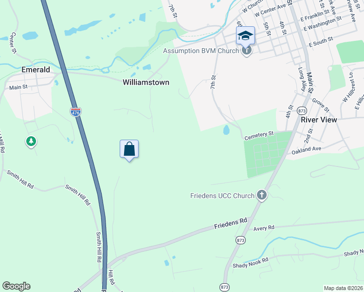 map of restaurants, bars, coffee shops, grocery stores, and more near 3012 Beddall Street in Slatington