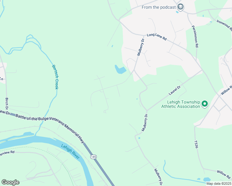 map of restaurants, bars, coffee shops, grocery stores, and more near 459 Brookside Drive in Walnutport