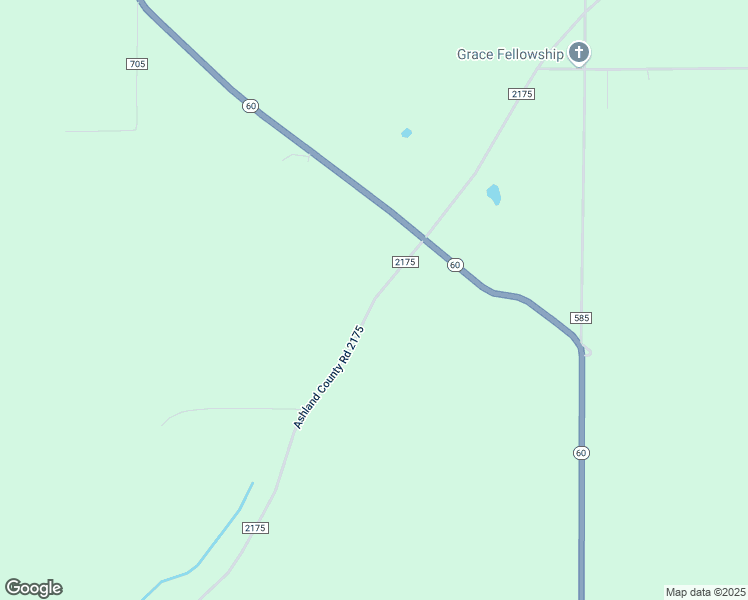 map of restaurants, bars, coffee shops, grocery stores, and more near 2204 Co Road 2175 in Perrysville