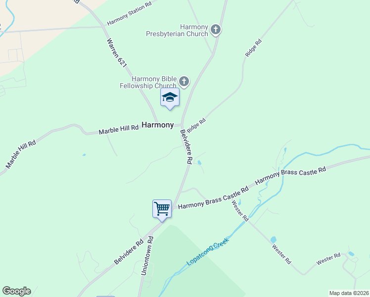 map of restaurants, bars, coffee shops, grocery stores, and more near 2481 Belvidere Road in Phillipsburg