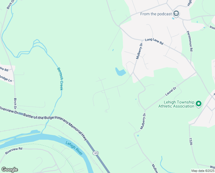 map of restaurants, bars, coffee shops, grocery stores, and more near 4638 Steven Lane in Walnutport