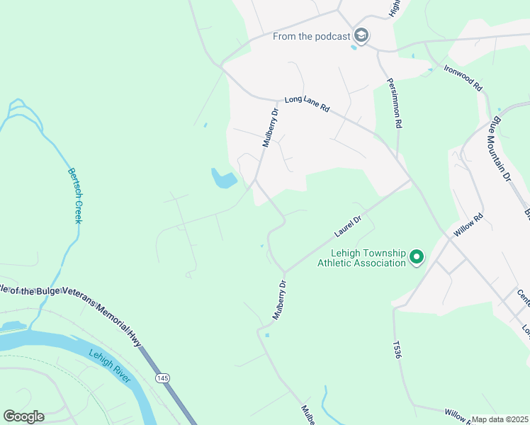 map of restaurants, bars, coffee shops, grocery stores, and more near 471 Mulberry Drive in Walnutport