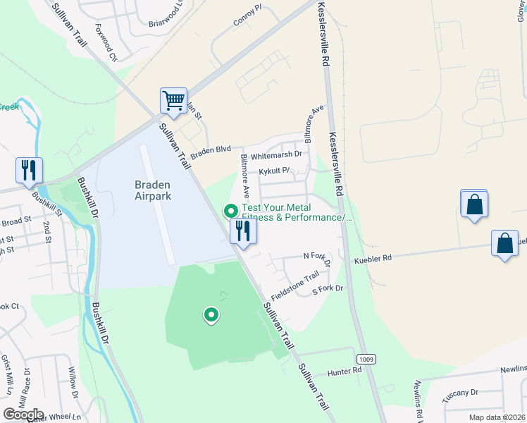 map of restaurants, bars, coffee shops, grocery stores, and more near 779 Biltmore Avenue in Easton