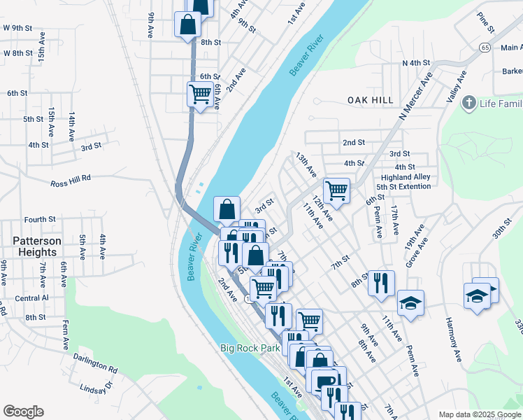map of restaurants, bars, coffee shops, grocery stores, and more near 308 8th Avenue in New Brighton