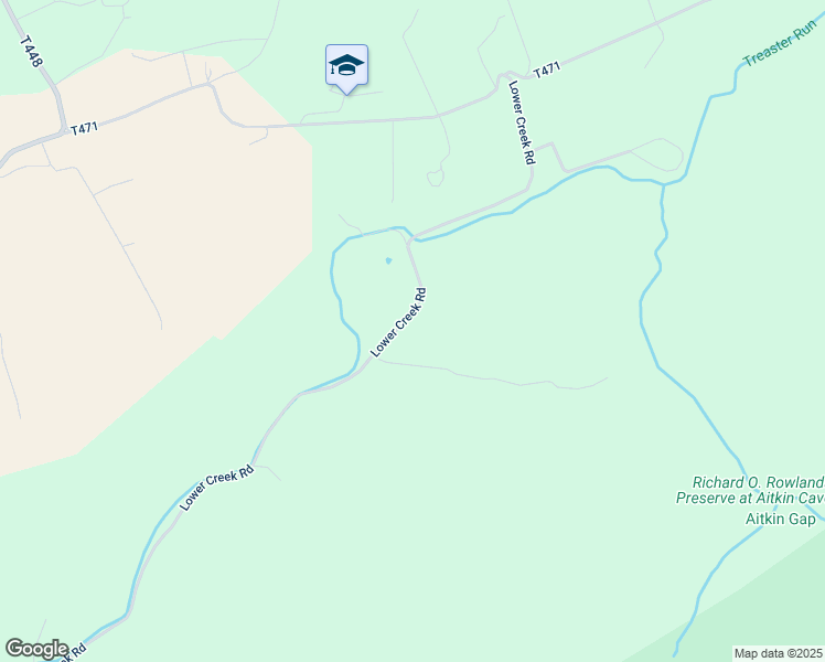 map of restaurants, bars, coffee shops, grocery stores, and more near 812 Lower Creek Road in Milroy