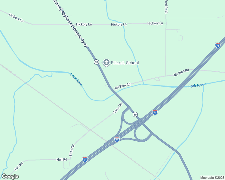 map of restaurants, bars, coffee shops, grocery stores, and more near 1500 Mount Zion Road in Mansfield