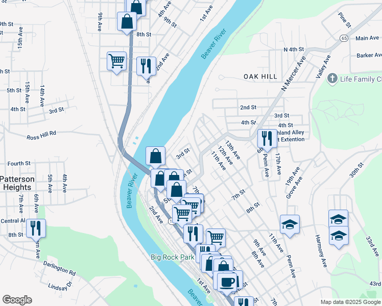 map of restaurants, bars, coffee shops, grocery stores, and more near 332 9th Ave in New Brighton