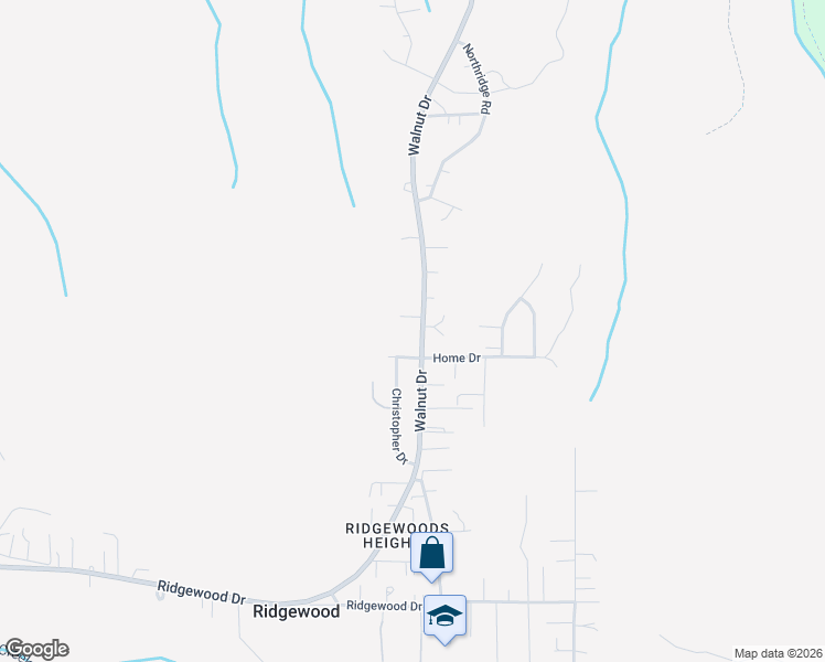 map of restaurants, bars, coffee shops, grocery stores, and more near 5750 Walnut Drive in Eureka