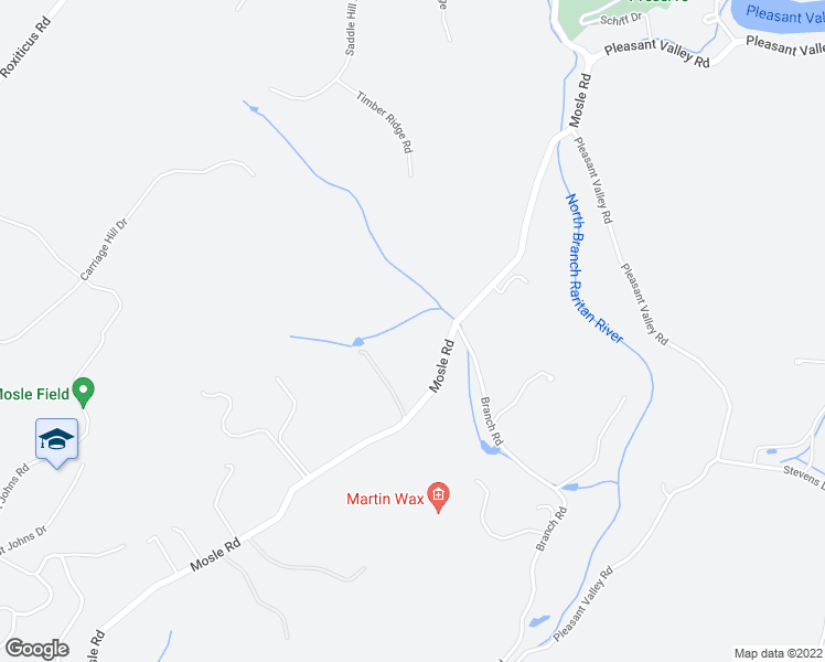 map of restaurants, bars, coffee shops, grocery stores, and more near 119 Mosle Road in Far Hills